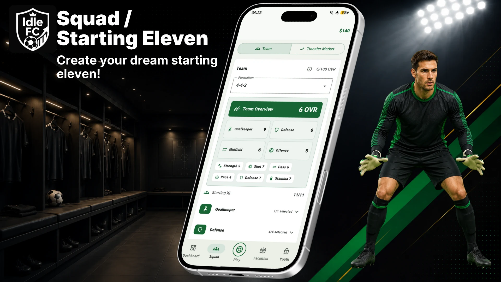 IdleFC - Football Manager 2026 screenshot