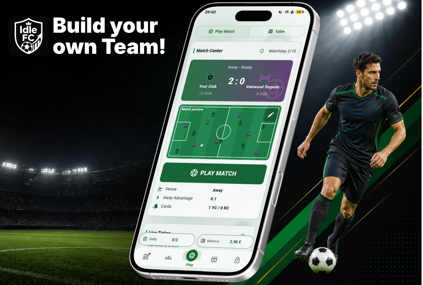 IdleFC - Football Manager 2026 screenshot